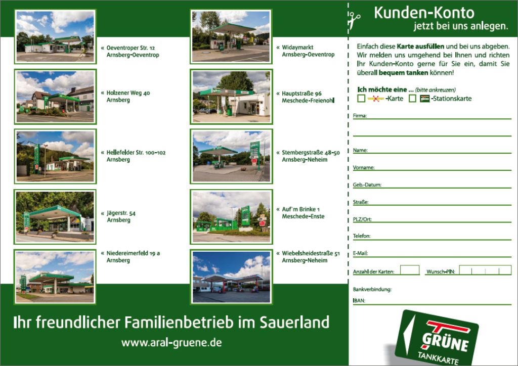 Flyer Tankstellen